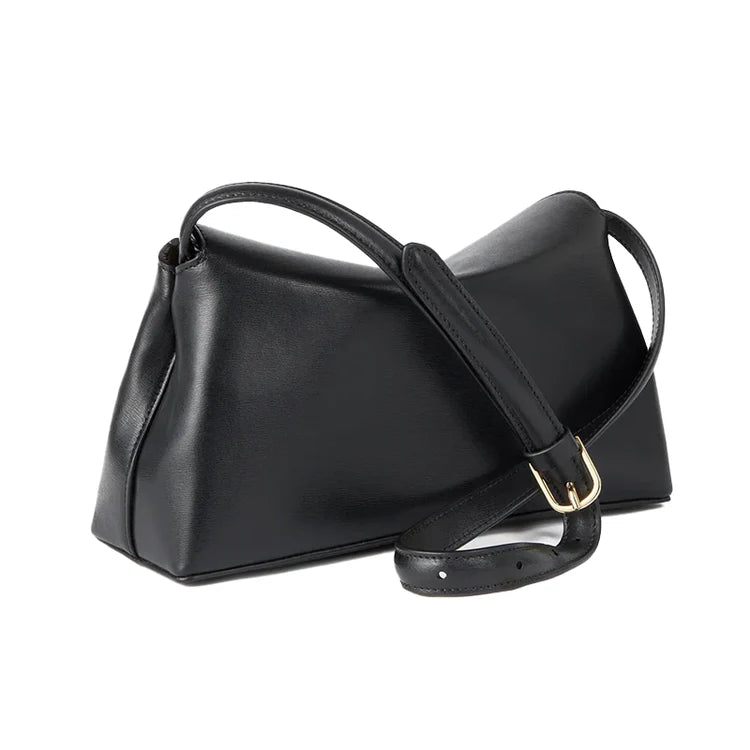 TOTEME CLUTCH LEATHER BLACK GOLD