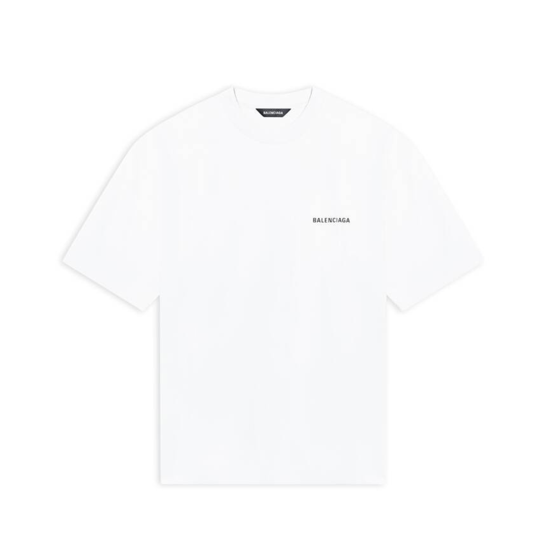 T-SHIRT LOGO MEDIUM FIT DA UOMO IN BIANCO