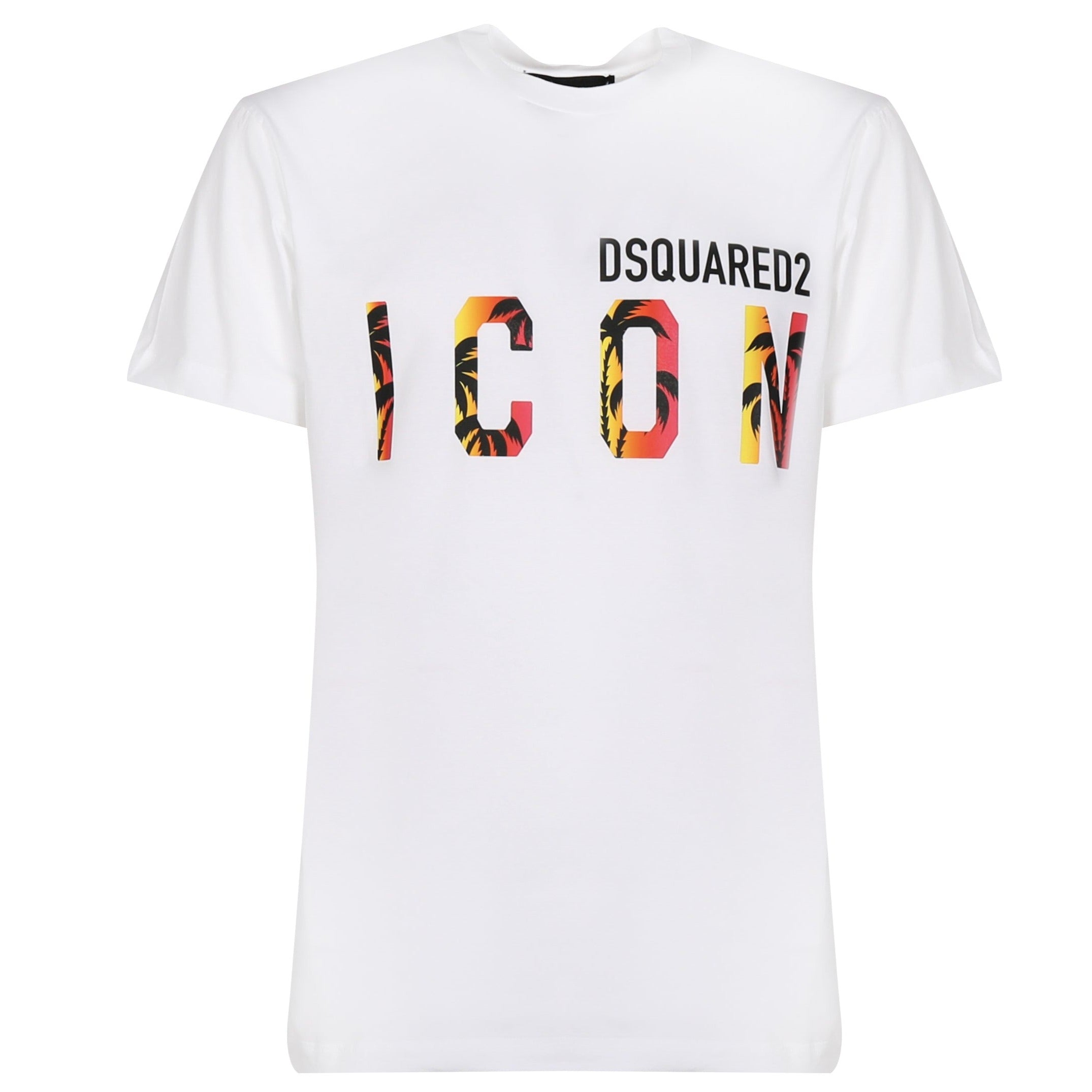 DSQUARED T-SHIRT LOGO ICON SUNSET