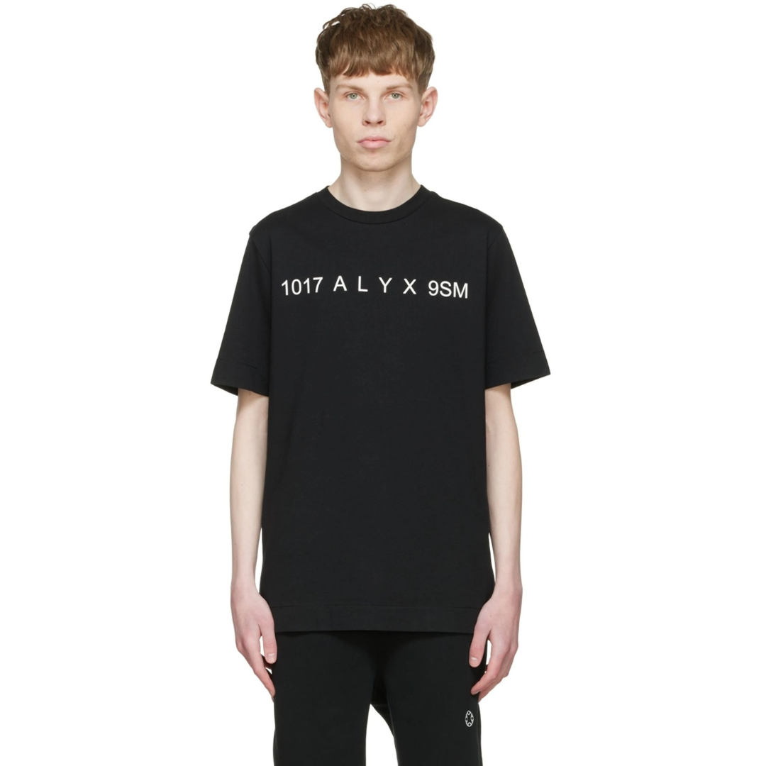 1017 ALYX 9SM Black Cotton T-Shirt