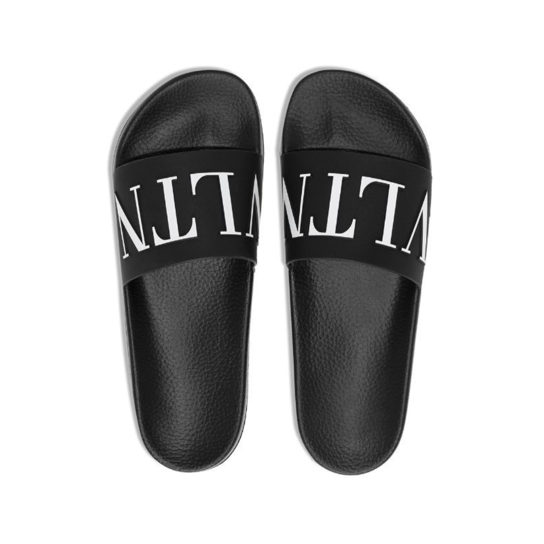 Sandalo Slider Valentino con Logo VLTN Uomo in Gomma