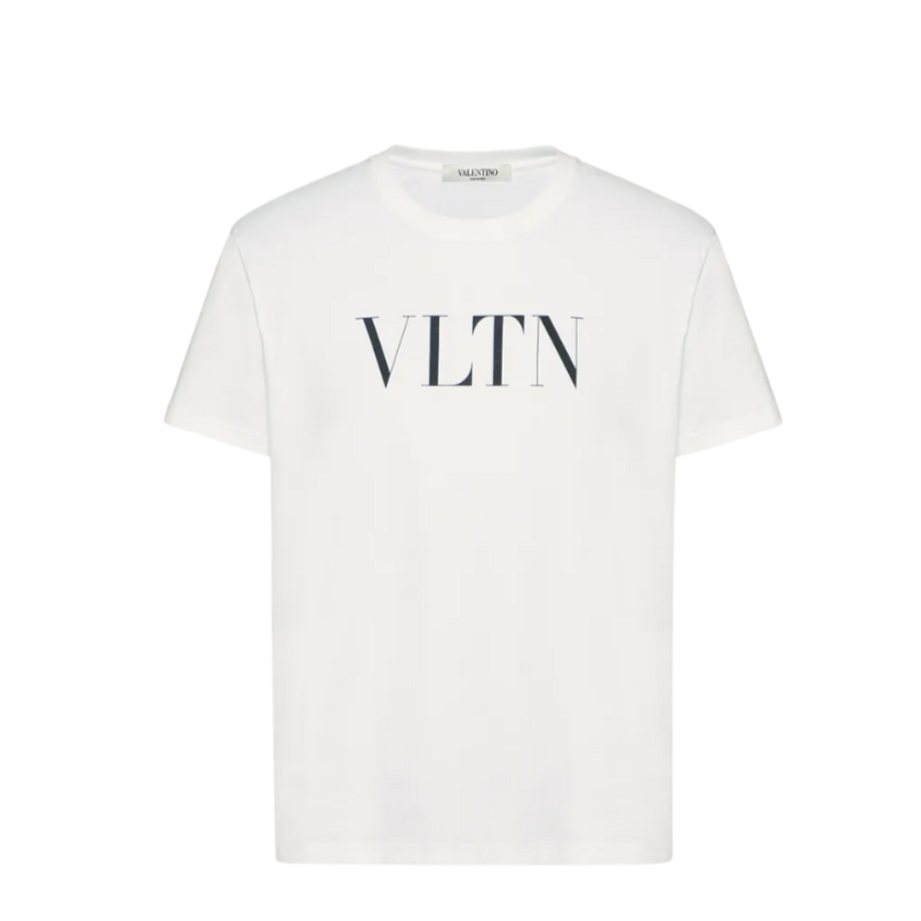 T shirt Valentino Bianca Uomo con Logo VLTN