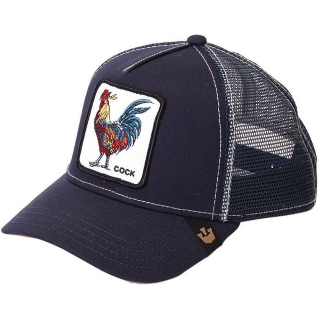 Cappello Trucker GOORIN BROS Blu Scuro Con Patch Cock