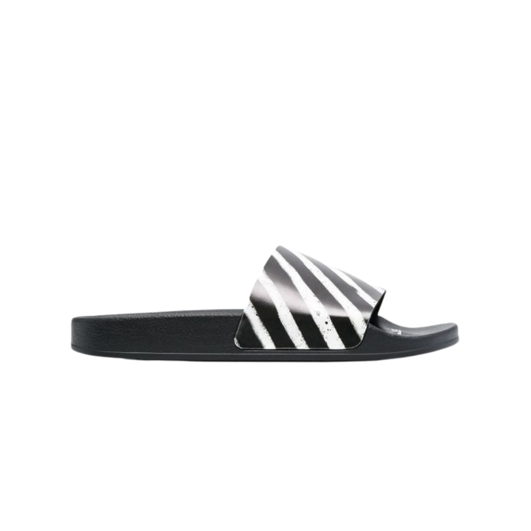 Sandalo Off-white Uomo In Gomma con Diag-Stripe