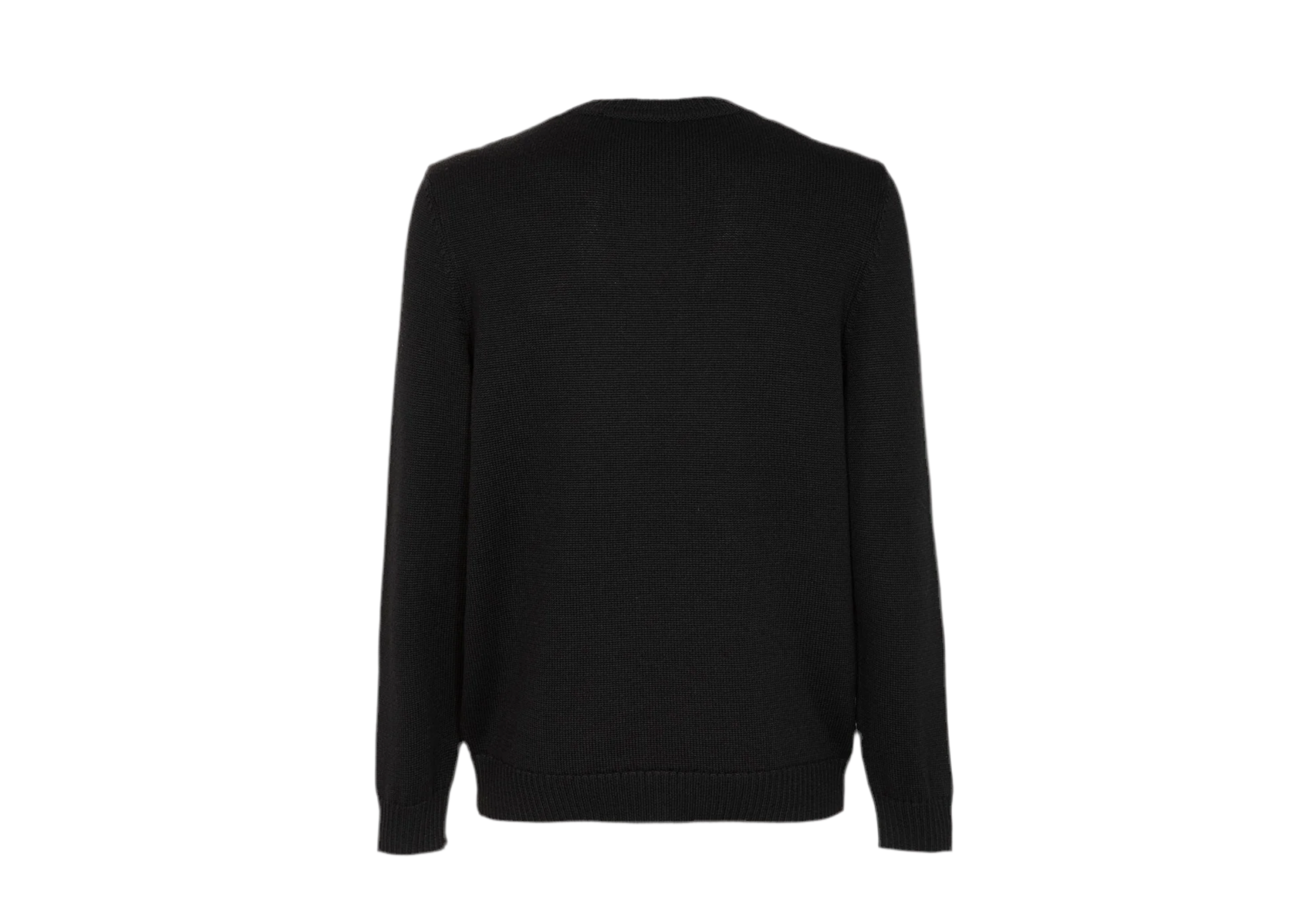 Jacquard sweater established Black