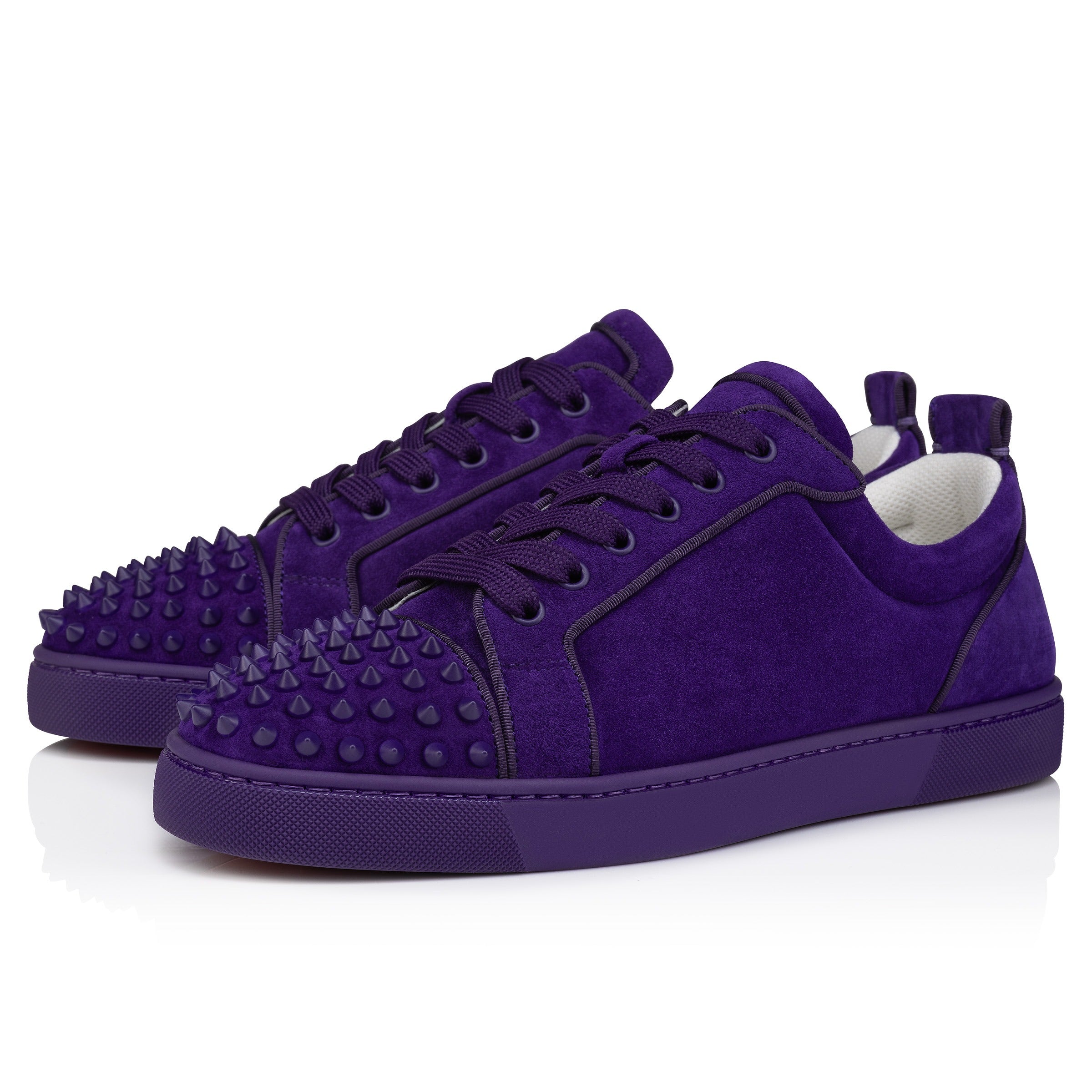 CHRISTIAN LOUBOUTIN louis junior spikers camoscio