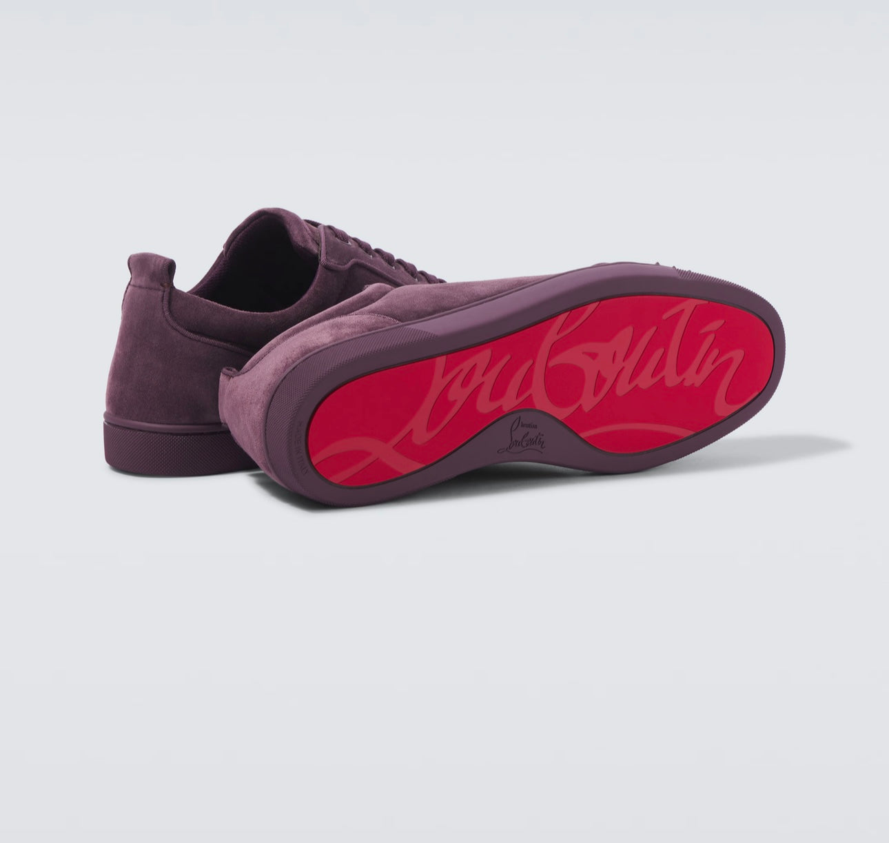 CHRISTIAN LOUBOUTIN louis junior spikers camoscio