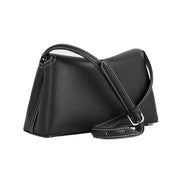 TOTEME  CLUTCH LEATHER BLACK SILVER