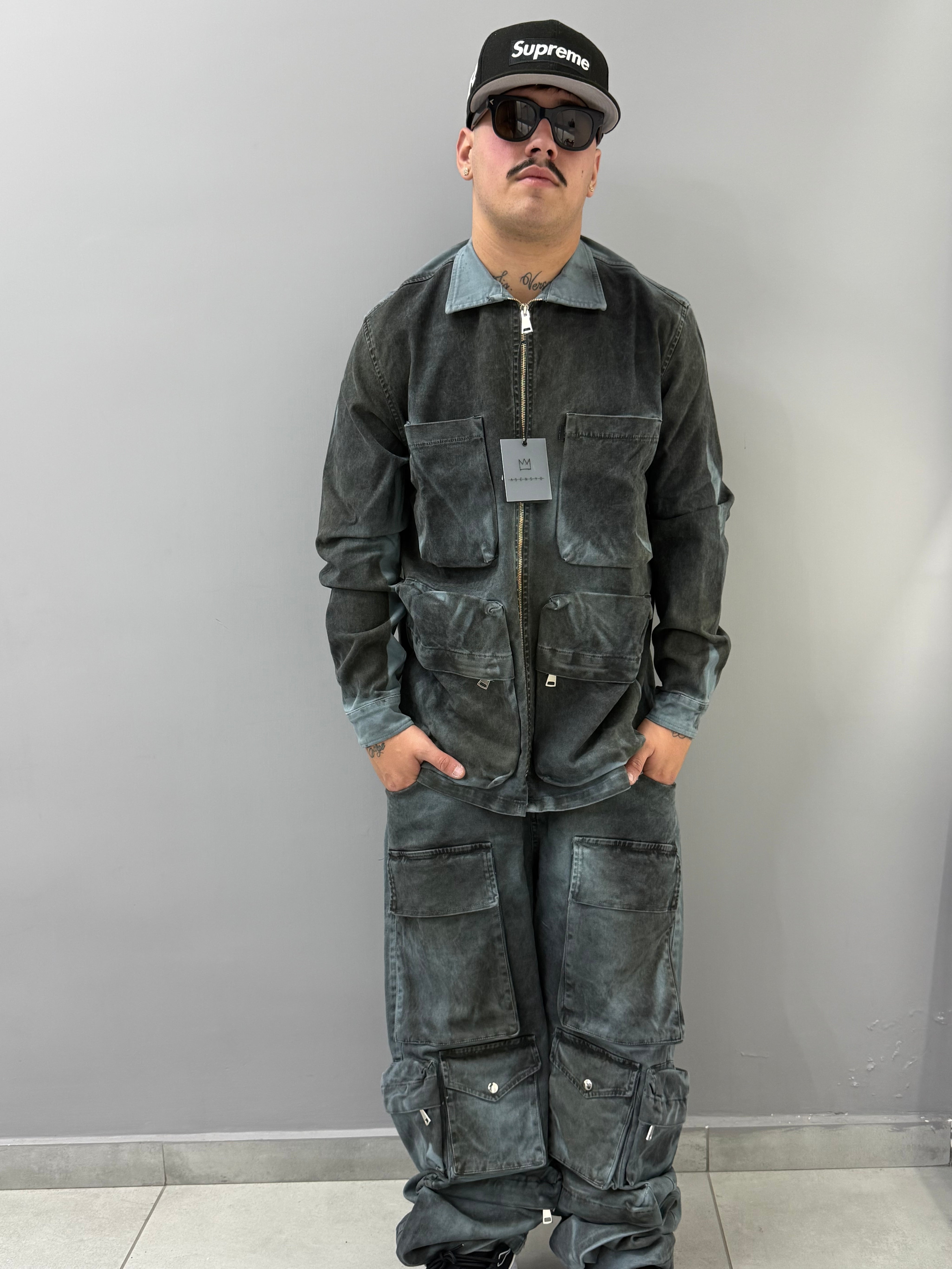 CORDINATO MULTIPOCKET TYE DYE ASENSYO