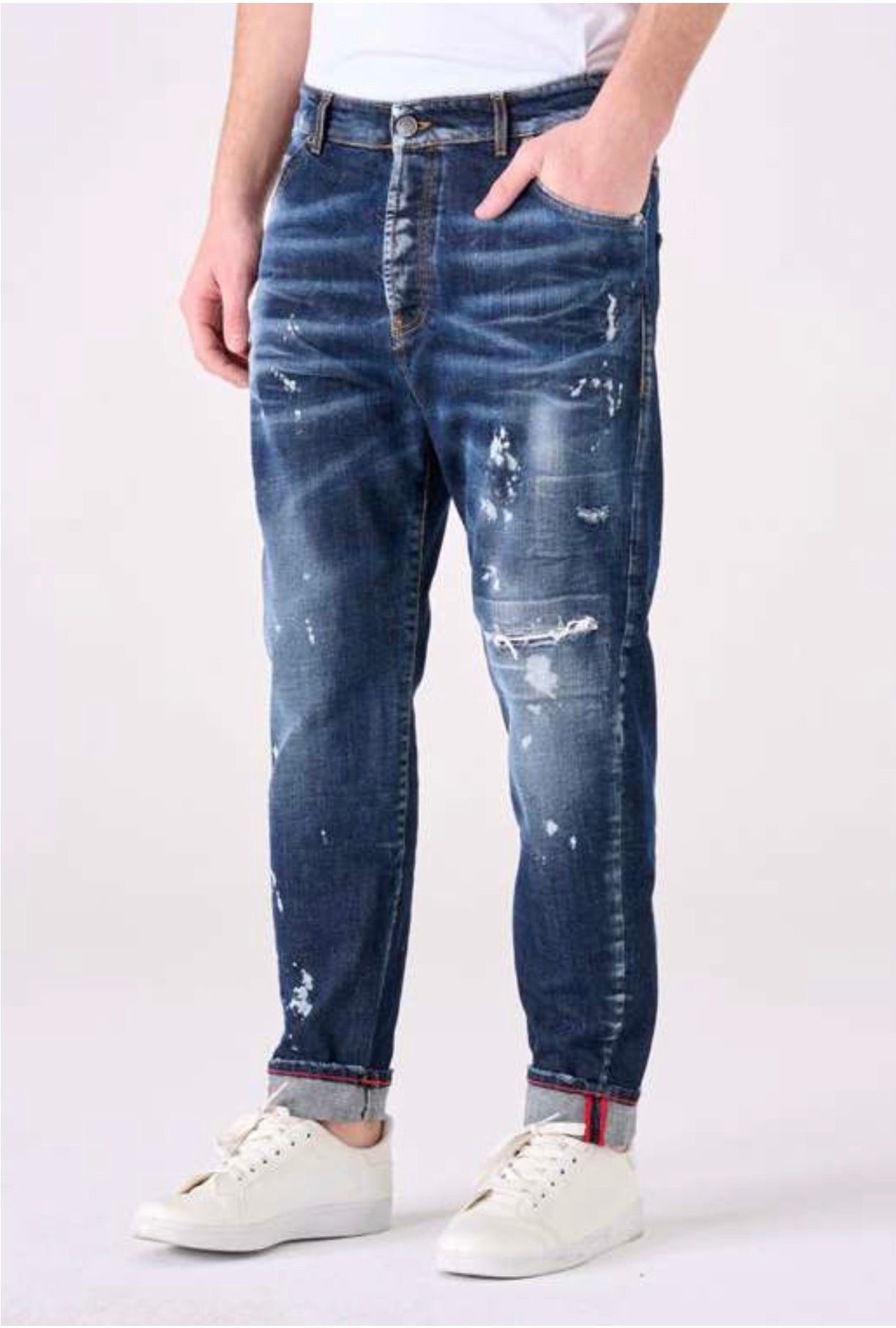 Jeans uomo carrot fit torsion