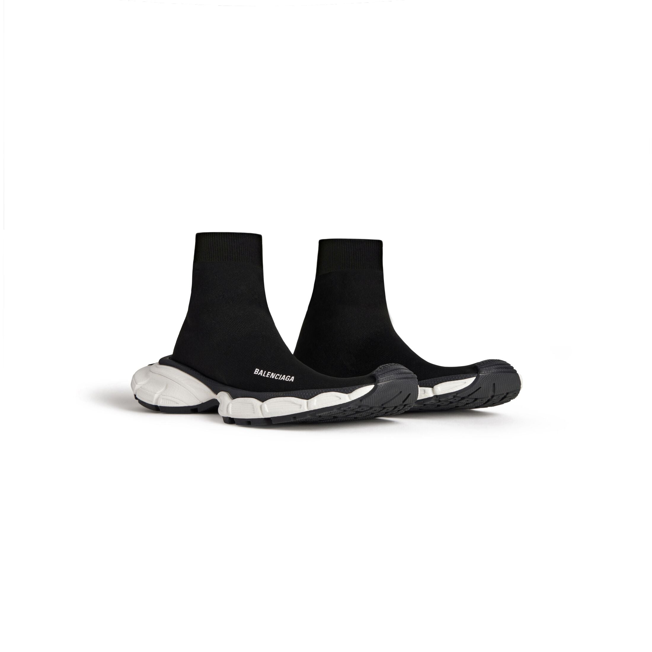 Balenciaga SNEAKER 3XL SOCK IN MAGLIA RICICLATA DA UOMO IN NERO