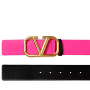 Valentino Garavani Cintura reversibile in pelle con Vlogo 4cm