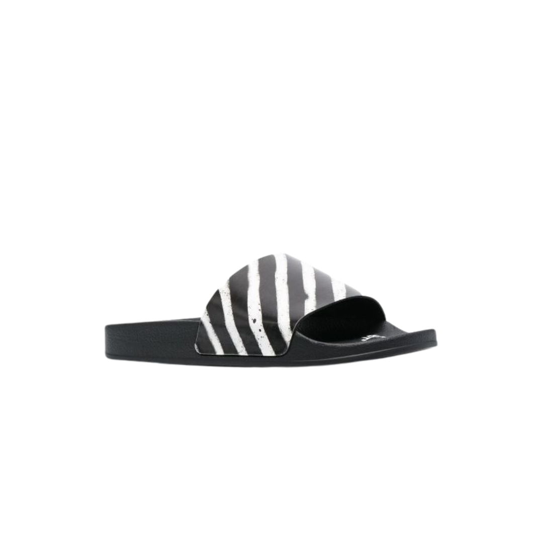 Sandalo Off-white Uomo In Gomma con Diag-Stripe
