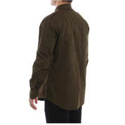 Camicia Dsquared2 Uomo Verde Militare con Mostrine
