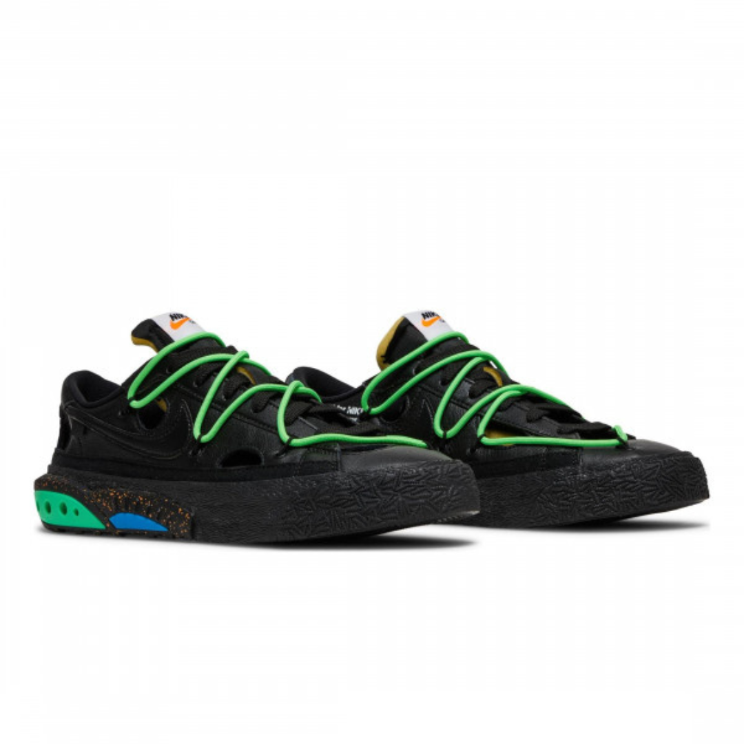 Scarpe Nike Blazer Low 77' X Off-White Black Electro Green