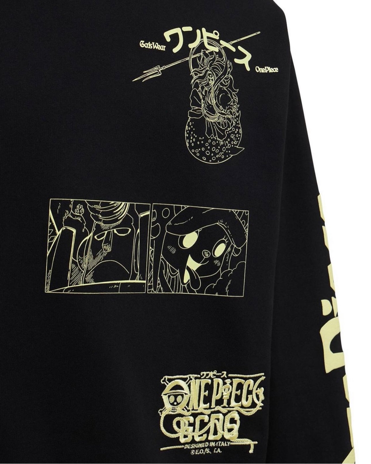 Felpa ONE PIECE CREWNECK x GCDS in cotone