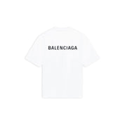 T-SHIRT LOGO MEDIUM FIT DA UOMO IN BIANCO