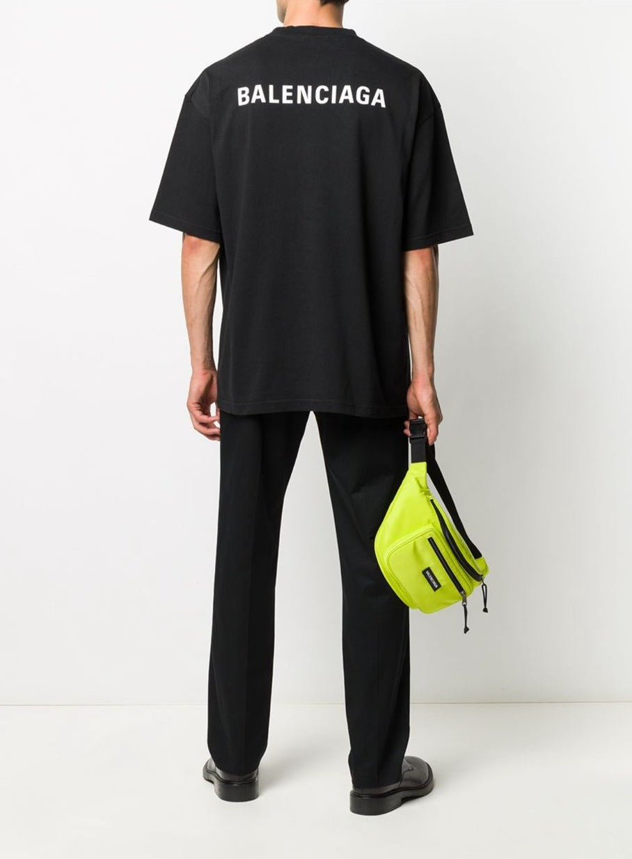 T-SHIRT LOGO MEDIUM FIT DA UOMO IN NERO