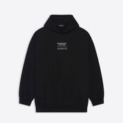 Felpa Balenciaga logo fronte, retro